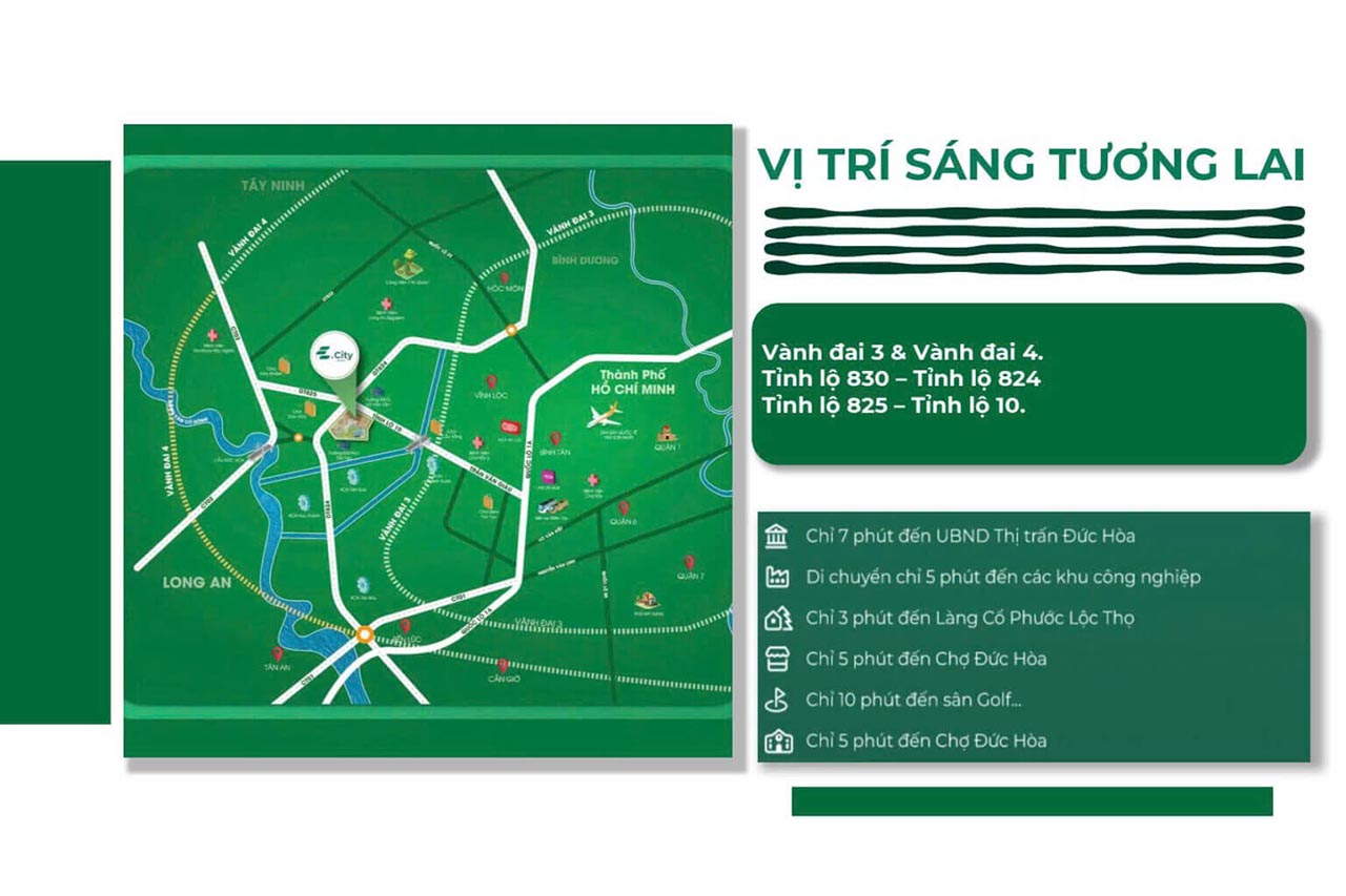 Vị trí chiến lược của E.City Tân Đức
