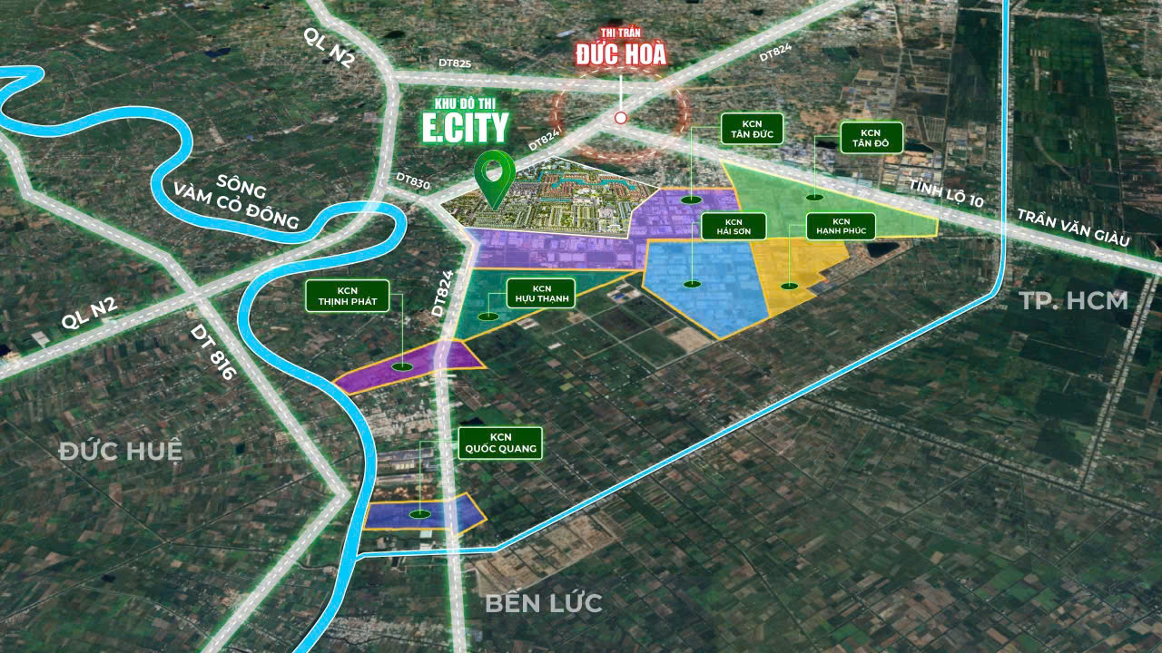 Vị trí chiến lược của E.City Tân Đức