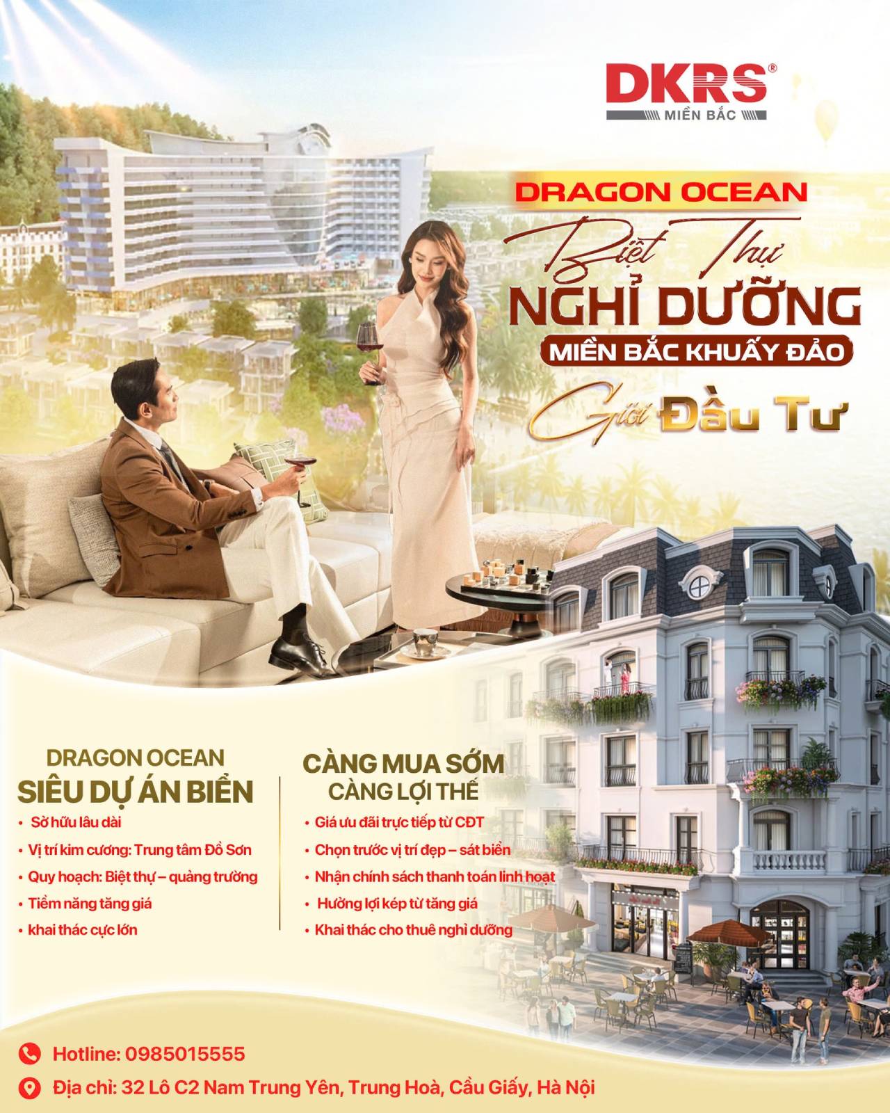 Giá bán biệt thự Dragon Ocean Đồ Sơn