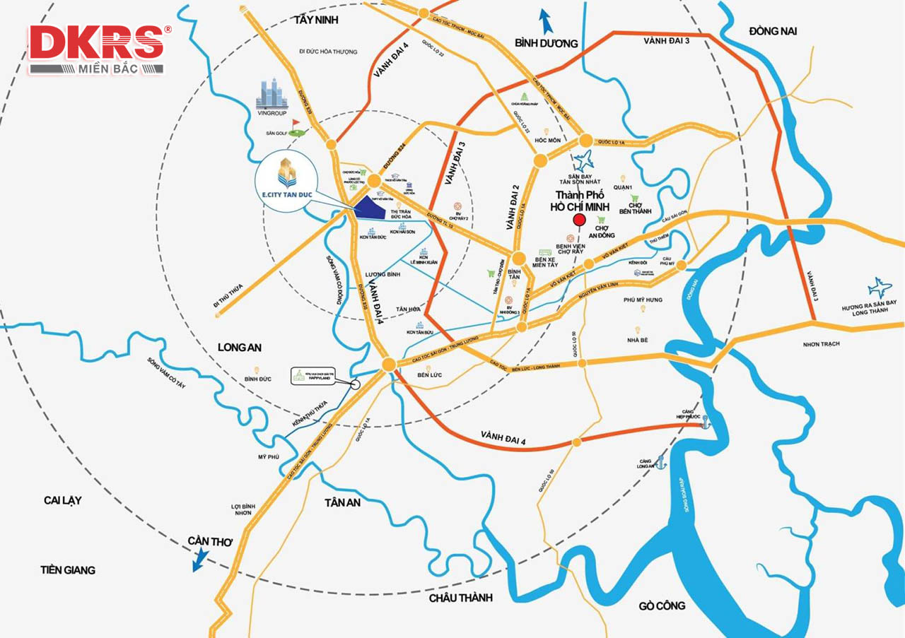 Phân tích vị trí E.City Tân Đức